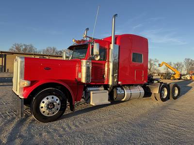 Peterbilt 389 Sleeper Semi Truck - Mid Roof Sleeper, Cummins 450HP, 13 Speed Manual
