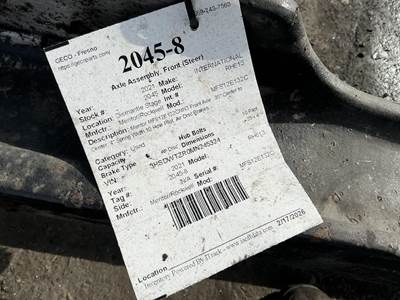 Meritor-Rockwell MFS12E132C Front Axle Assembly for a International RH613