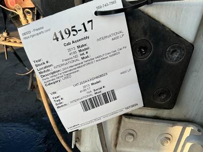 International 4400 LP Cab Assembly