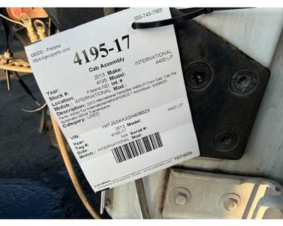 International 4400 LP Cab Assembly