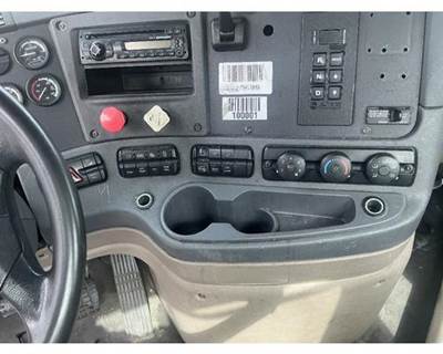 2013 Freightliner Cascadia 113 Center Dash Panel with Cup Holders and Charging Ports