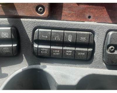 2017 Freightliner Cascadia 125 Dash Switch Panel, MENU/LANE Alert/Mirror HEAT/DOME Lights