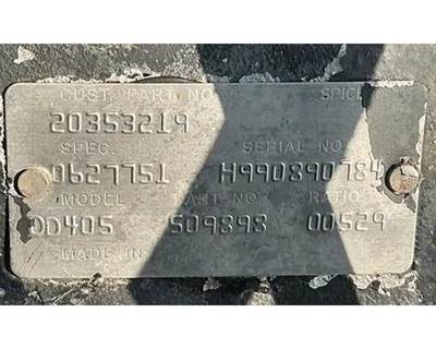 Eaton DD405 Front Differential for a Volvo WXLL