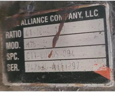 Axle Alliance RS15-2N Rear Differential for a Freightliner MT55 Chassis