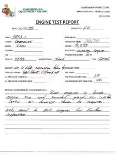 Cummins ISM Engine for a International 8600