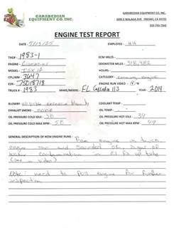 Cummins ISX12 G Engine for a Freightliner Cascadia 113