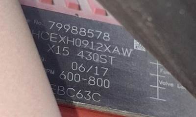 Cummins X15 Engine for a International LT625