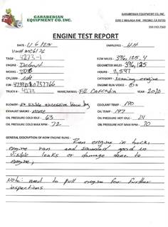 Detroit DD16 Engine for a Freightliner CASCADIA