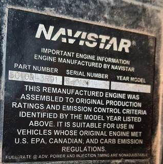 International MaxxForce 9 Engine for a International 4400