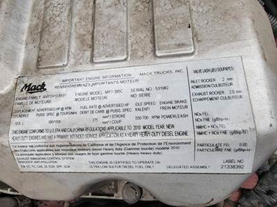 Mack MP7 Engine for a Mack CXU612