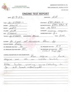 Mack MP7 Engine for a Mack CXU612