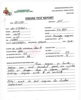 Mack MP8 Engine for a Mack CXU613T