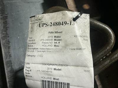 Holland T680 Fifth Wheel for a Kenworth T680