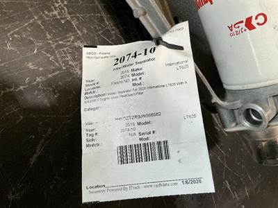 International LT625 Fuel / Water Separator