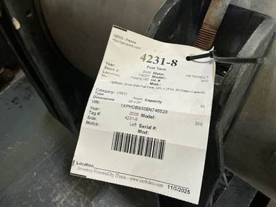 Peterbilt 386 Left Fuel Tank