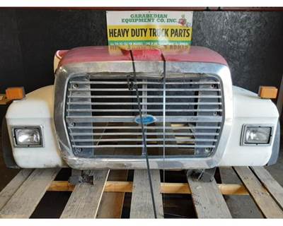 1995 Ford LT8000 Hood 48" White and Red