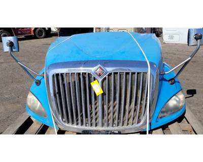 Used 2013 International ProStar Hood 56"L Set Back Axle, Part # 3858844C91/3858844C92