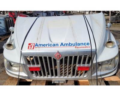 Used 2013 International TerraStar Hood 42"L Set Forward Axle, Part # 3877134C91/3877134C93