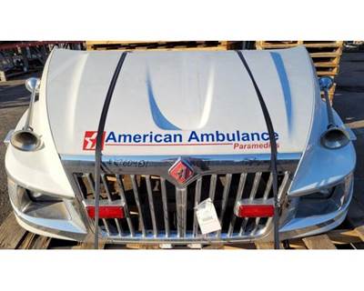 Used 2013 International TerraStar Hood 42"L Set Forward Axle, Part # 3877134C91, 3877134C93