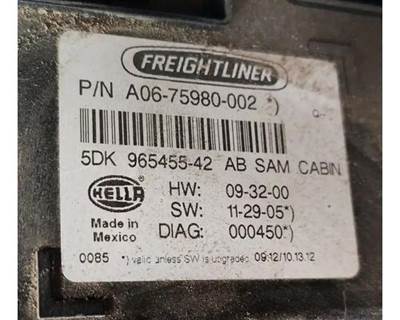Used 2013 Freightliner Cascadia 113 SAM Cab Baseline 12V, Part # A06-75980-002