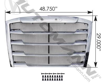 Chrome Grille w/Bug Screen For 2018-Up Freightliner Cascadia