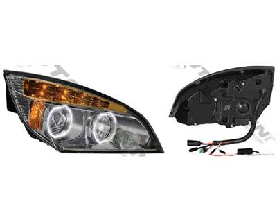 Right Chrome LED Headlight for 2018-UP Cascadia P4, Part # ATM 564.46002DCY