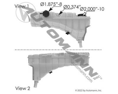 Kenworth T660 / Peterbilt 386 Surge Tank, Part # KN0860 / S23610 / N5346001