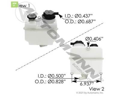 Power Steering Reservoir, 4 qt. - Freightliner