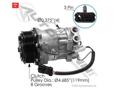 7H15 A/C Compressor, Part # 22-48973-000