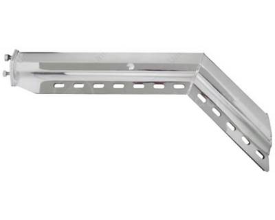 30" Stainless 45 Degree Angled Mud Flap Hanger - 2 1/2" Bolt Pattern