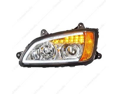Left Chrome Projection Headlight W/LED Turn Signal & Position Light for 2008-2017 Kenworth T660