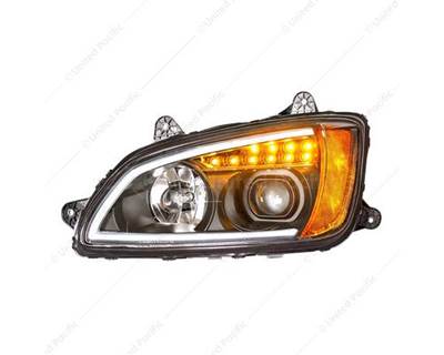 "Blackout" Left Projection Headlight w/ LED Turn Signal & Position Light for 2008-2017 Kenworth T660