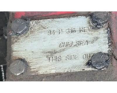 Chelsea 34-P-316-REV Bottom Mounted PTO with Attached Pump, Removed from Eaton FROF15210C