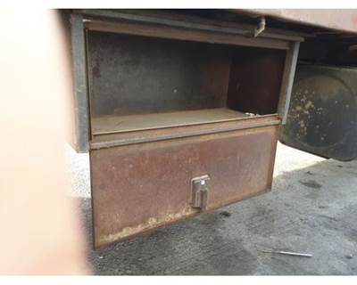 Passenger Side Steel Tool Box, 36.5"L x 15"W x 15"H, Rust Damage to Front Bottom