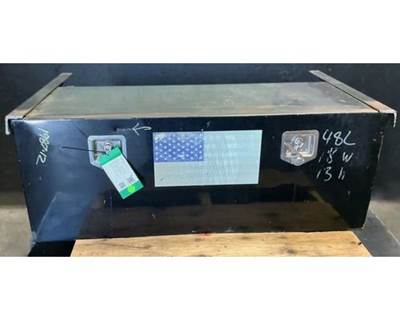 Driver Side Tool Box, 48"L x 18"W x 18"H, Small Dent On Door Above LH Latch. 
