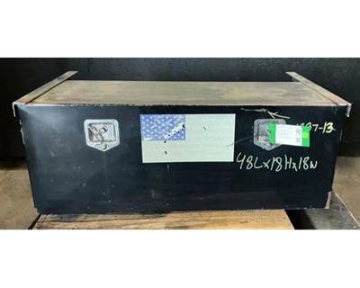 Passenger Side Tool Box, 48"L x 18"W x 18"H, Small Dent On Door Above RH Latch. 