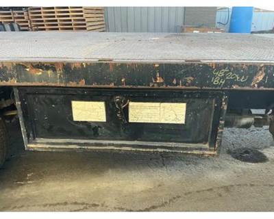 Passenger Side Steel Tool Box, 48"L x 20"W x 18"H, Has Wear And Tear. 