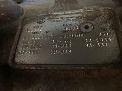 Allison 1000 HS Transmission for a Freightliner MT45 Chassis