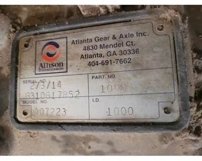 Allison 1000 HS Transmission for a Freightliner MT55 Chassis
