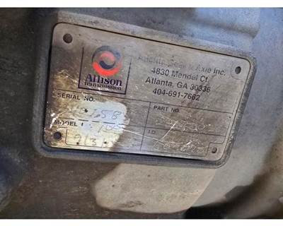 Allison 1000 HS Transmission for a Workhorse W62