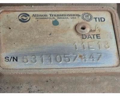 Allison 1000 HS Transmission for a Workhorse W62