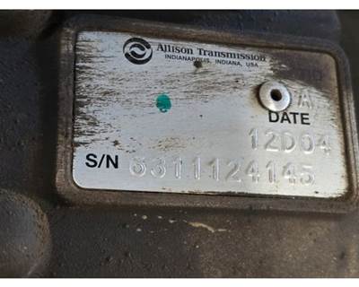 Allison 1000 HS Transmission for a Workhorse W62
