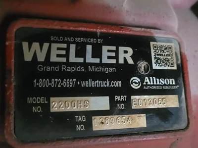 Allison 2200 HS Transmission for a Freightliner MT45 Chassis