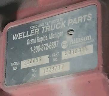 Allison 2200 HS Transmission for a Freightliner MT45 Chassis