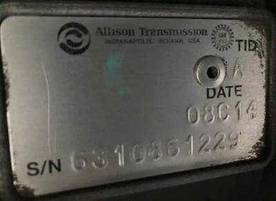 Allison 2200 HS Transmission for a Freightliner MT55 Chassis