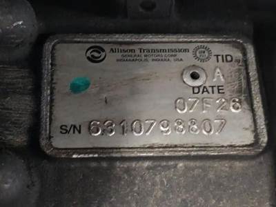 Allison 2200 HS Transmission for a Workhorse Custom Chassis W62