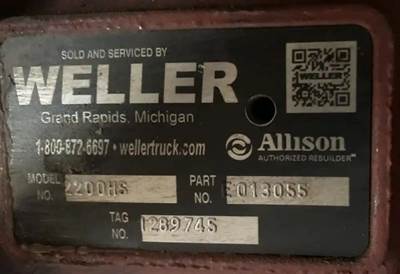 Allison 2200 HS Transmission for a Freightliner MT45 Chassis