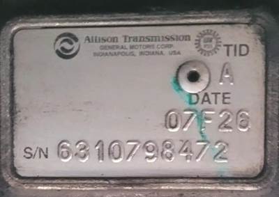 Allison 2200 HS Transmission for a Workhorse Custom Chassis W62