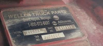 Allison 2200 HS Transmission for a Workhorse Custom Chassis W62