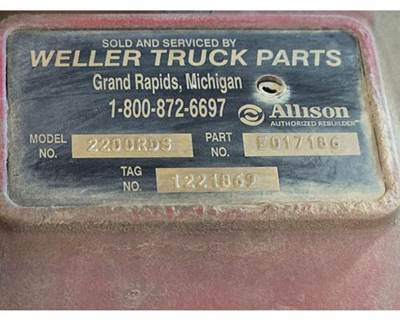 Allison 2200 RDS Transmission for a Workhorse W62